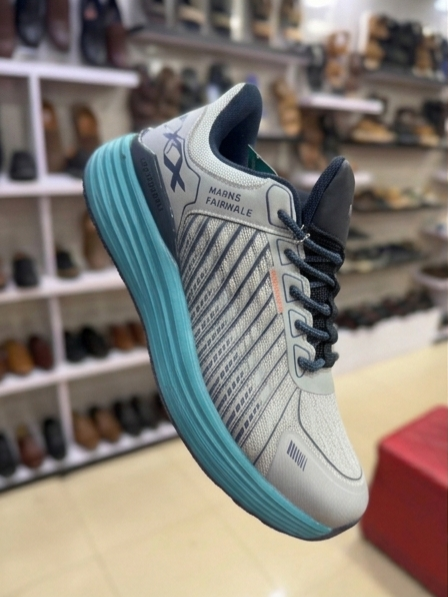 Men's Performance Trainer – Aqua & Grey