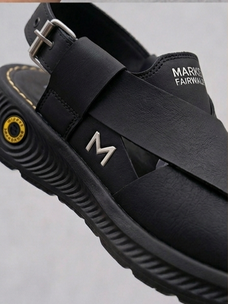 Handcrafted Premium Peshawari Chappal - Black