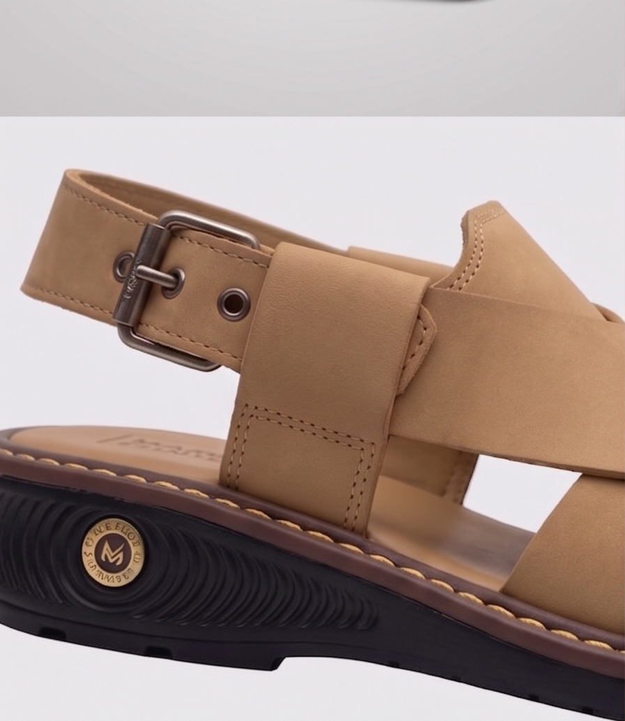 All-Day Comfort Tan Peshawari Chappal