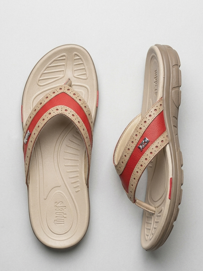 Ergo-Comfort Thong Sandals with Contoured Footbed