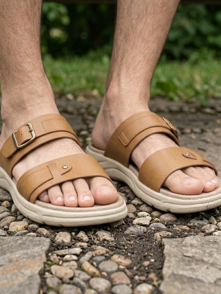 Men's Dual-Strap Comfort Slide